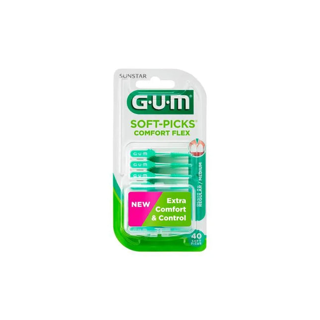 GUM Soft Picks Comfort Flex Reg Mint 40u
