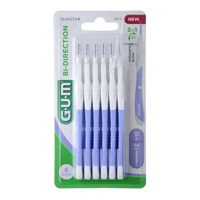 GUM Bi Direction XS 0,6MM 6 PCS