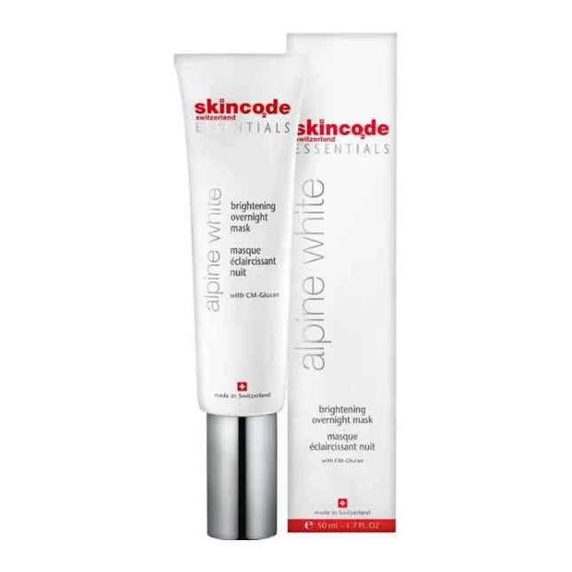 Skincode Essentials Alpine White Brightening Overnight Mask, 50 ml