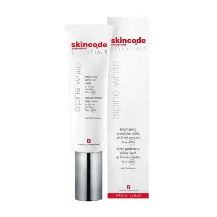 Skincode Essentials Alpine White Brightening Protective Shield Spf50, 30 ml