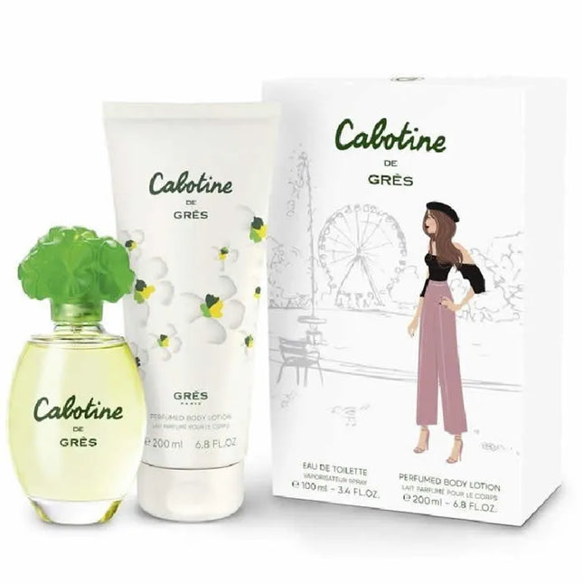 Parfums GRÈS Gres Cabotine – Eau de Toilette Unisex Spray 100 ml, Set 2 Pieces