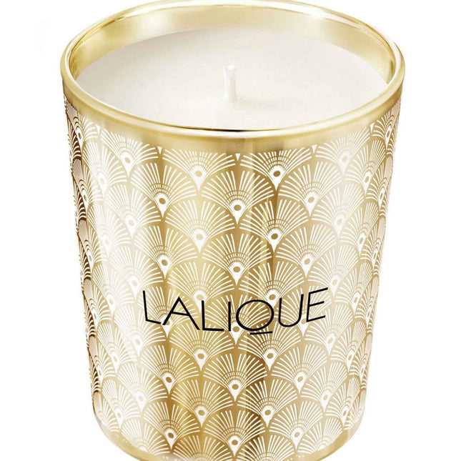 Lalique Noir Premier - Plume Blanche 1901 Floral Woody Musk – Scented Candle Unisex, 190 g