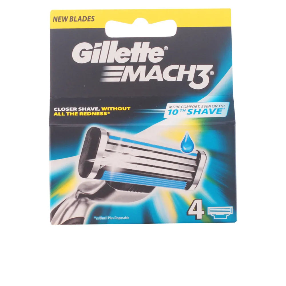 Gillette Mach3 Refill Unisex, 4 Units