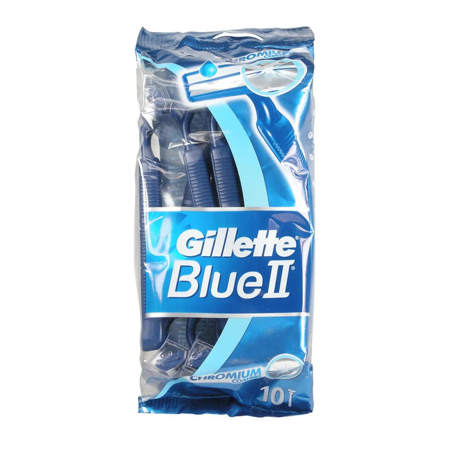 Gillette Blue II Pack Unisex, 10 Units