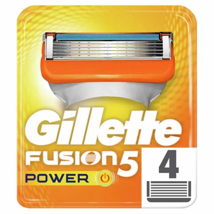 Gillette Fusion Power Refill Unisex, 4 Units