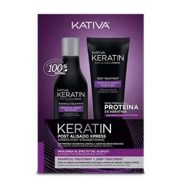 Kativa Keratin Post Smoothing Xpress Unisex, Set 2 Pieces