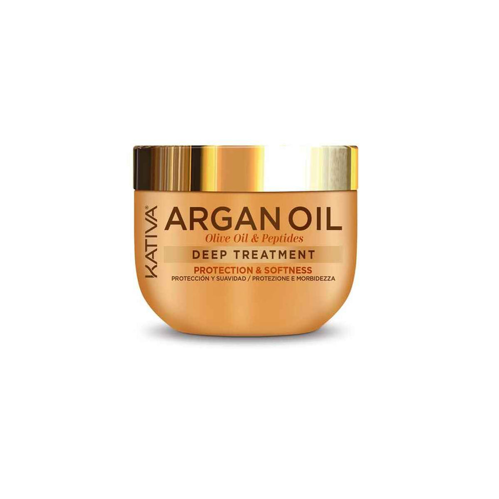 Kativa Argan Oil Tratamiento Intensivo Reparador Unisex, 300 ml