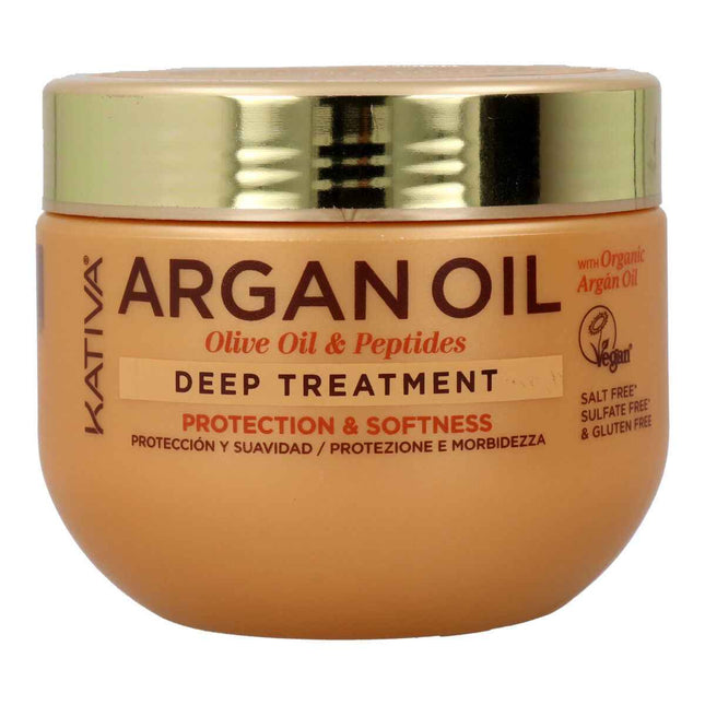 Kativa Argan Oil Tratamiento Intensivo Reparador Unisex, 300 ml