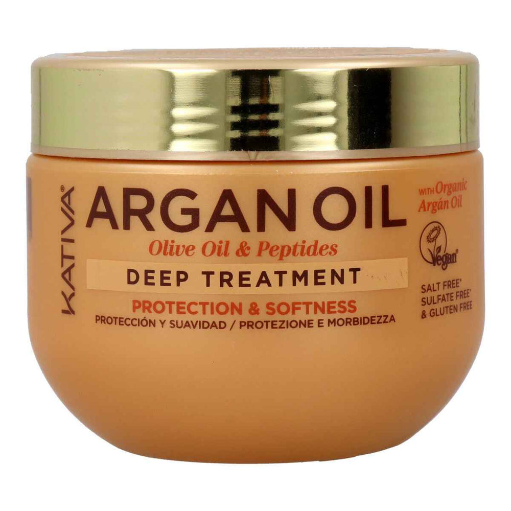 Kativa Argan Oil Tratamiento Intensivo Reparador Unisex, 300 ml