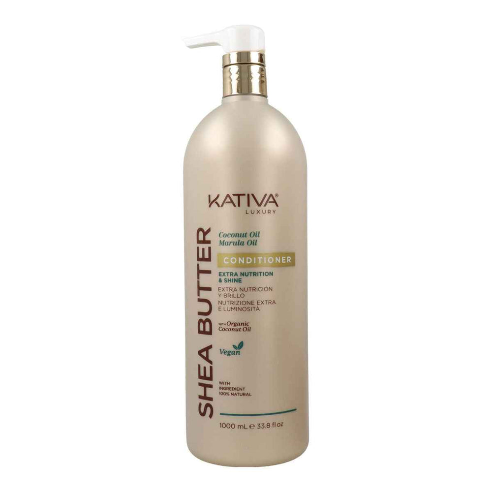 Kativa Shea Butter Coconut y Marula Oil – Conditioner Unisex, 1000 ml