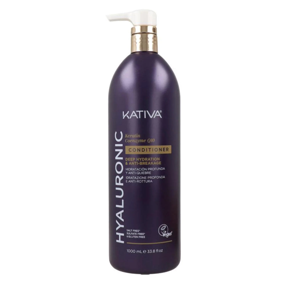 Kativa Hyaluronic Keratin y Coenzyme Q10 – Conditioner Unisex, 1000 ml