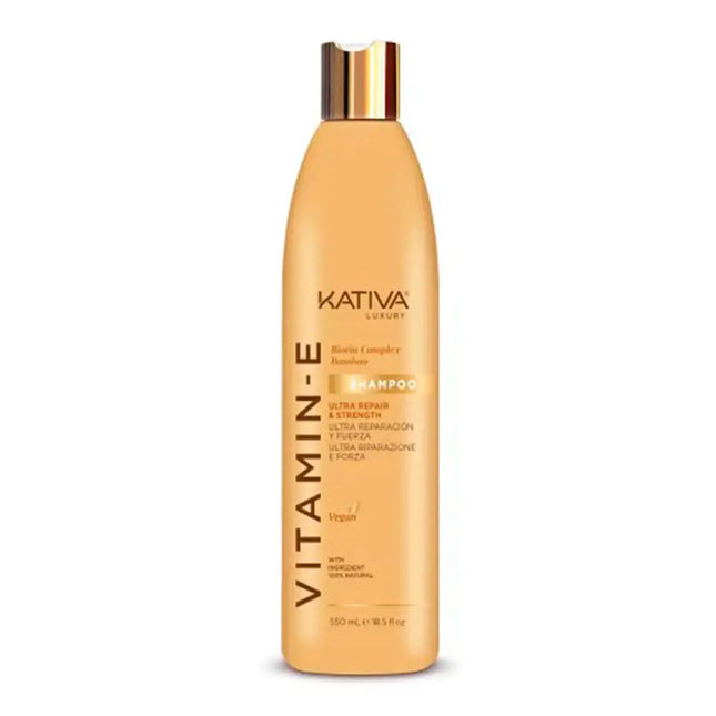 Kativa Vitamina e Biotina y Bamboo – Shampoo Unisex, 550 ml