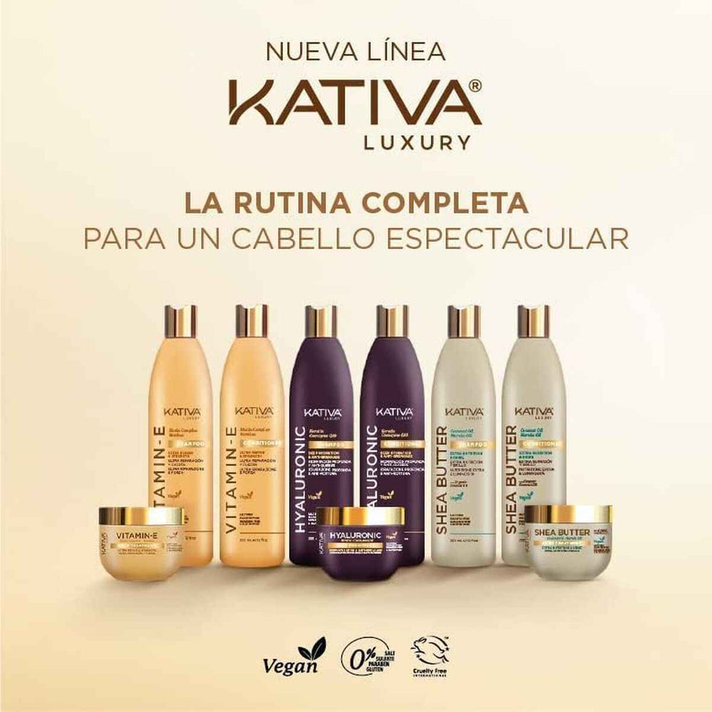 Kativa Hyaluronic Keratin y Coenzyme Q10 – Shampoo Unisex, 500 ml