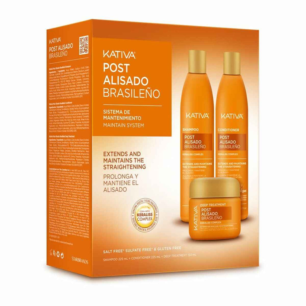 Kativa Profesional Post Alisado Brasileño Lote 3 Piezas Unisex