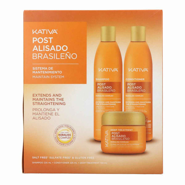 Kativa Profesional Post Alisado Brasileño Lote 3 Piezas Unisex