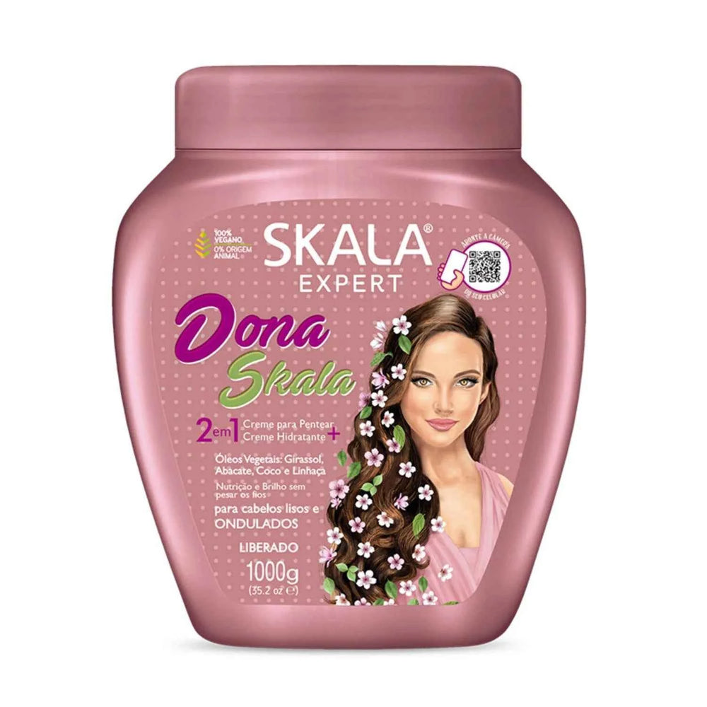 Skala Dona Skala 2in1 Crema Hidratante Cabellos Lisos Unisex, 1000 g