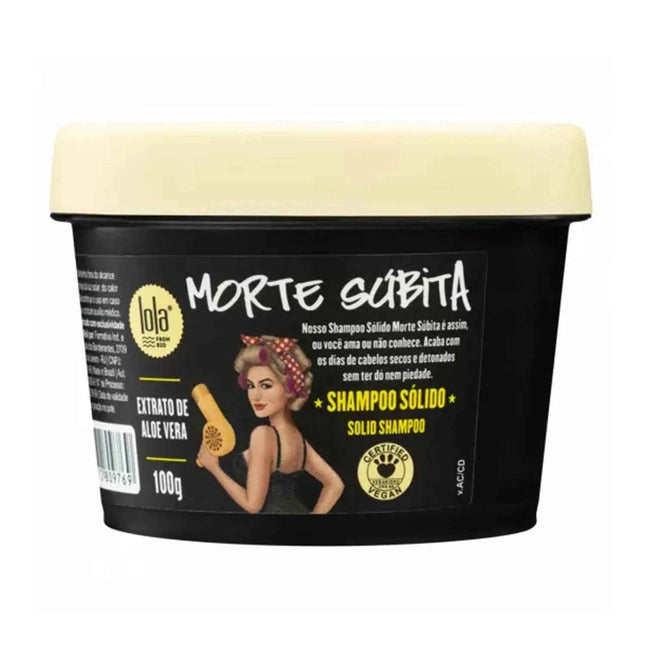LOLA Cosmetics Lola Morte Subita Champu Solido Aloe Vera Unisex, 100 g