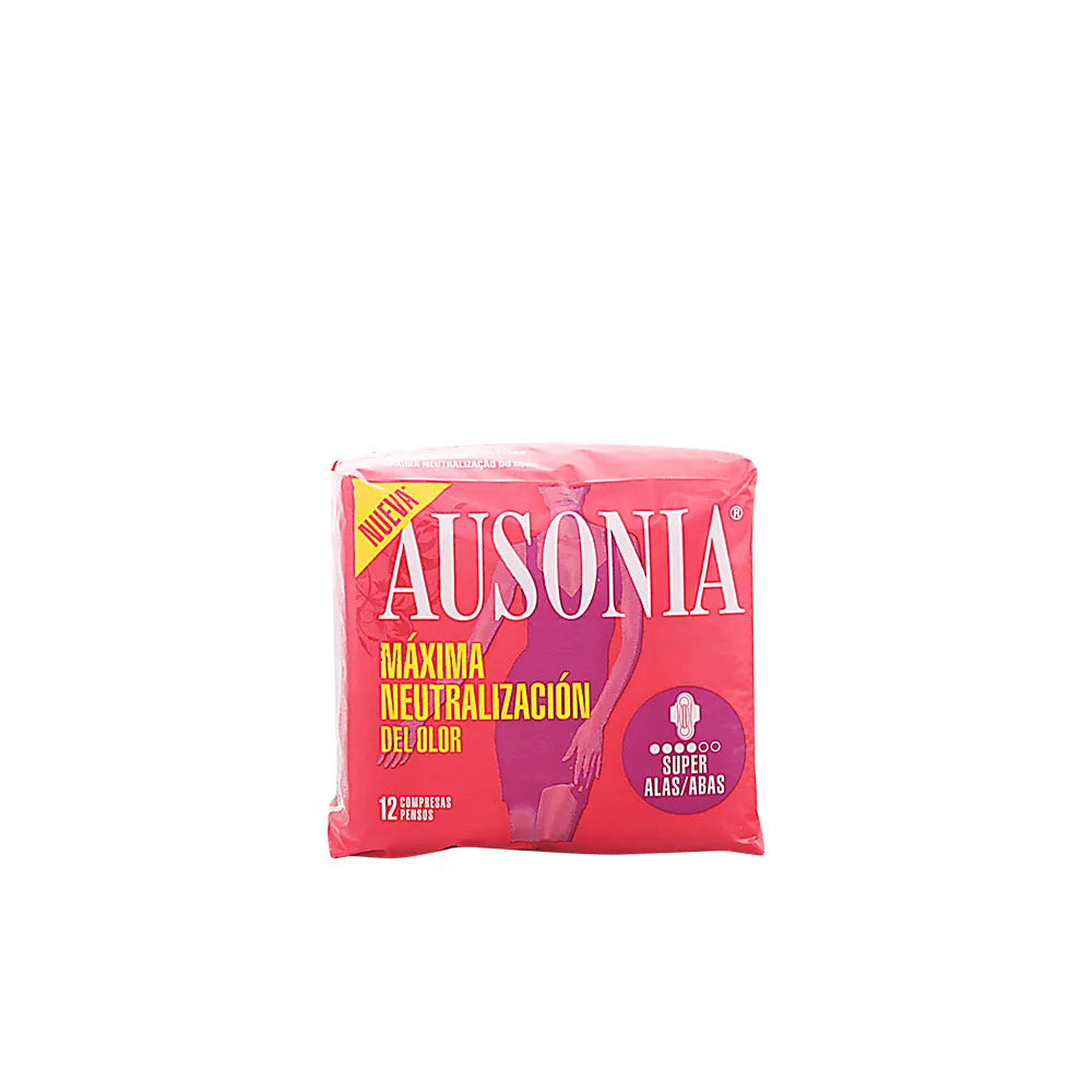 Ausonia Super Plus With Wings Sanitary Towels, 12 Units
