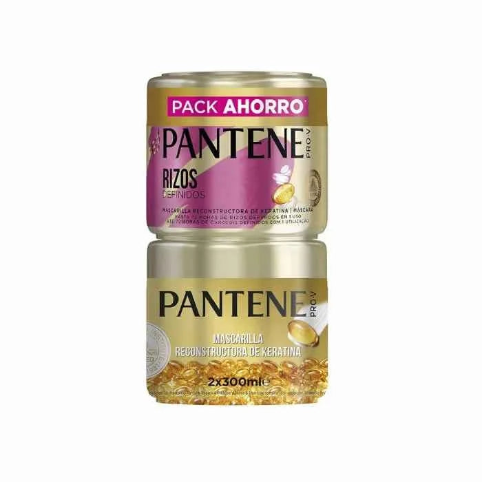 Pantene Keratin Reconstructing Mask for Defined Curls Unisex, 2x300 ml