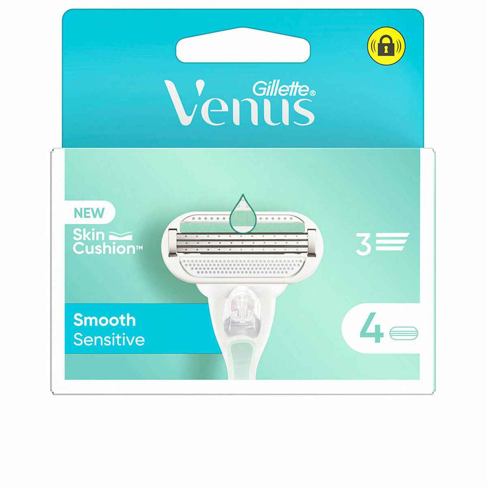 Gillette Venus Smooth Sensitive Cargador 4 Recambios Unisex