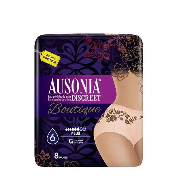Ausonia Discreet Boutique Braguitas-Pants, 8 Units