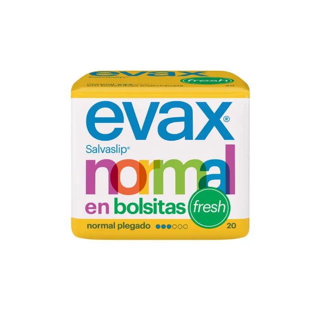 EVAX Normal Fresh Pantyliners Small Bags, 20 Units
