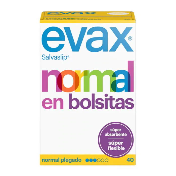 EVAX Normal Fresh Pantyliners Small Bags, 40 Units