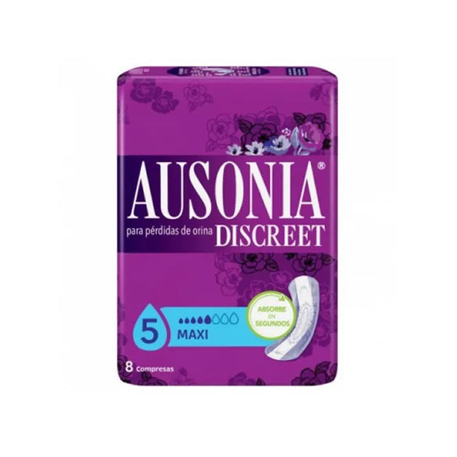 Ausonia Discreet Sanitary Towels Maxi Urinary Incontinence, 8 Units