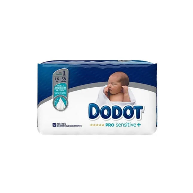 Dodot Pro Sensitive+ T-1, 38 Units
