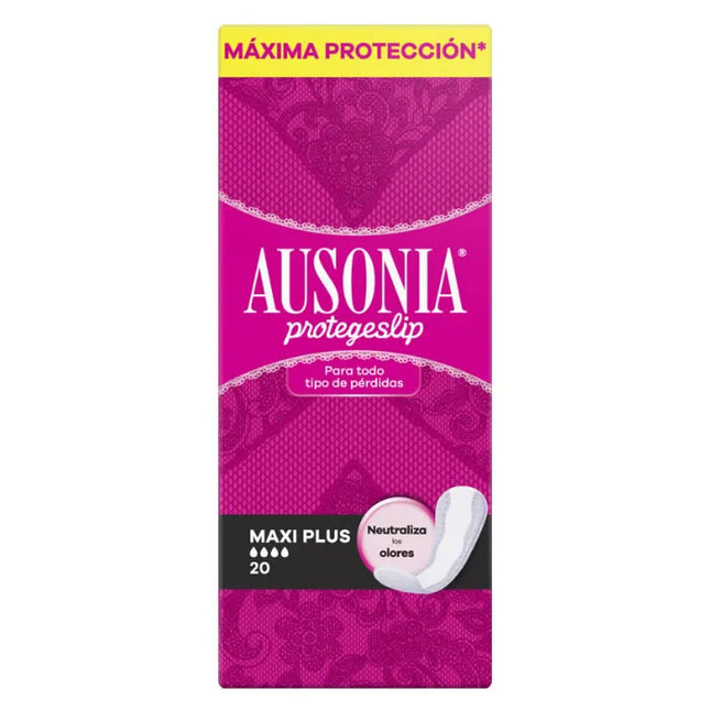 Ausonia Protegeslip Maxiplus Pantyliners, 20 Units