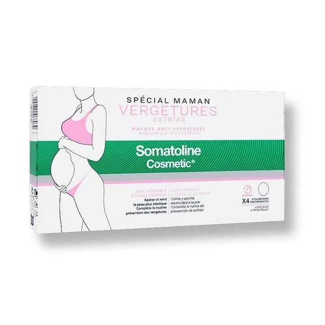 Somatoline Anti-Stretch Marks Special Mask for Moms Unisex, 4 Units