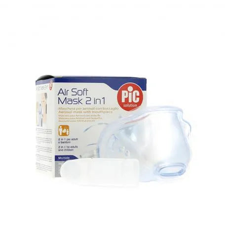 PIC Air Soft Mascarilla Para Aerosol Con Boquilla 2 En 1 Pic Solution