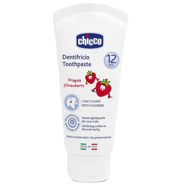 Chicco Toothpaste With Fluoride 12m+, 50 ml