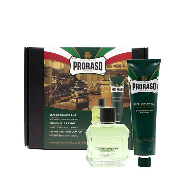 Proraso Pack Duo Refreshing Crema De Afeitar Loción Unisex, 250 ml