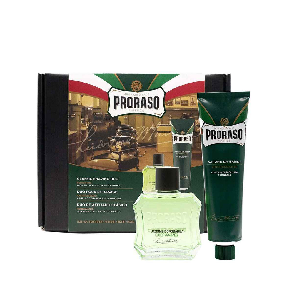 Proraso Pack Duo Refreshing Crema De Afeitar Loción Unisex, 250 ml
