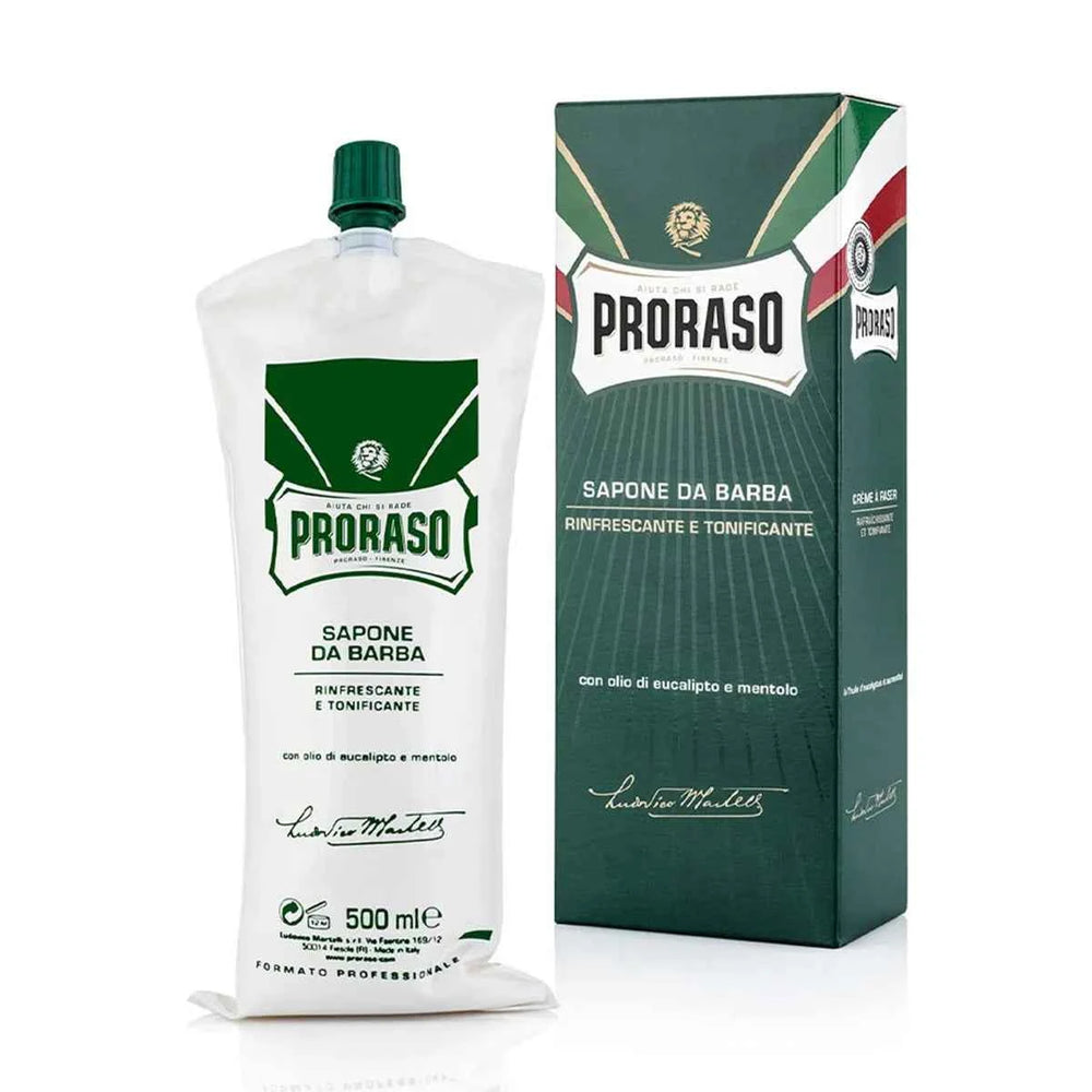 Proraso Profesional Crema De Afeitado Eucalipto-Mentol Unisex, 500 ml