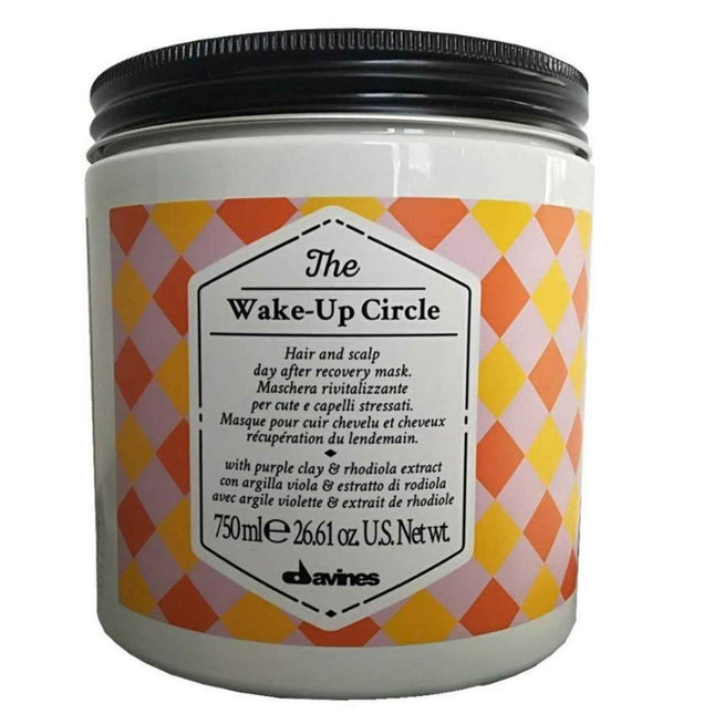 Davines The Wake-Up Circle – Hair Treatment Clay Mask Unisex, Restoring, 750 ml