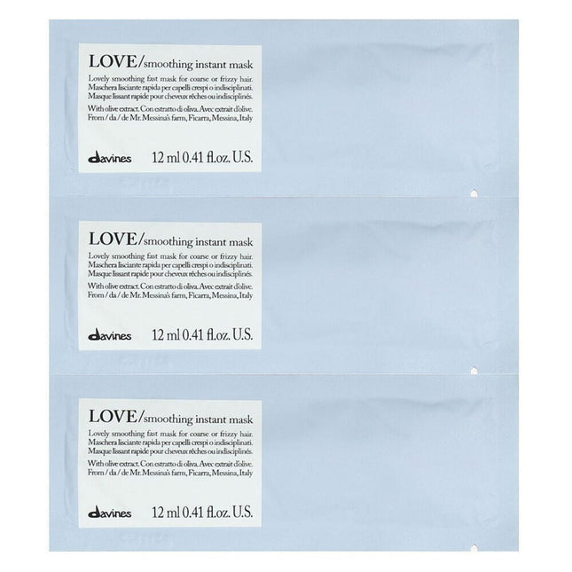 Davines Love Smoothing – Hair Treatment Cream Mask Unisex, 12 pcs, 12 ml
