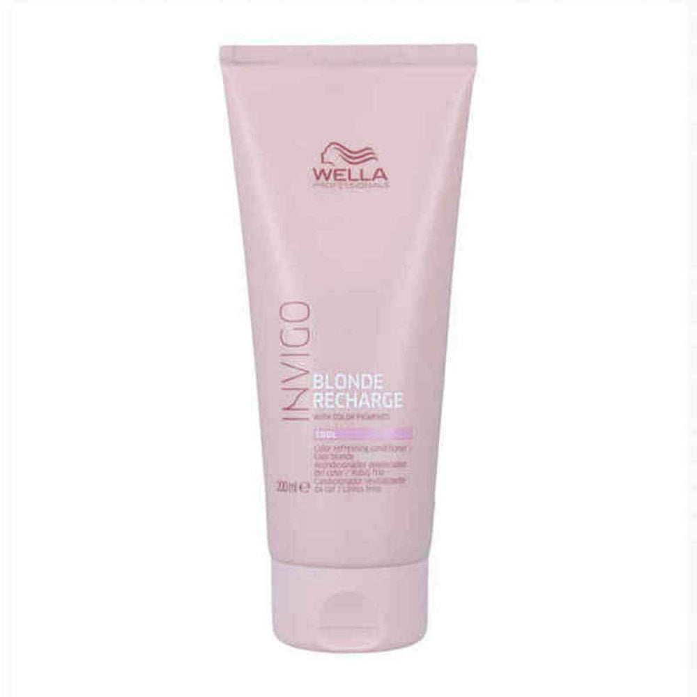Wella Invigo Blonde Recharge – Conditioner Highlighted Cool Blonde Or Silver Hair Unisex, 200 ml