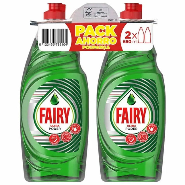 Fairy Ultra Powder, 2X650 ml
