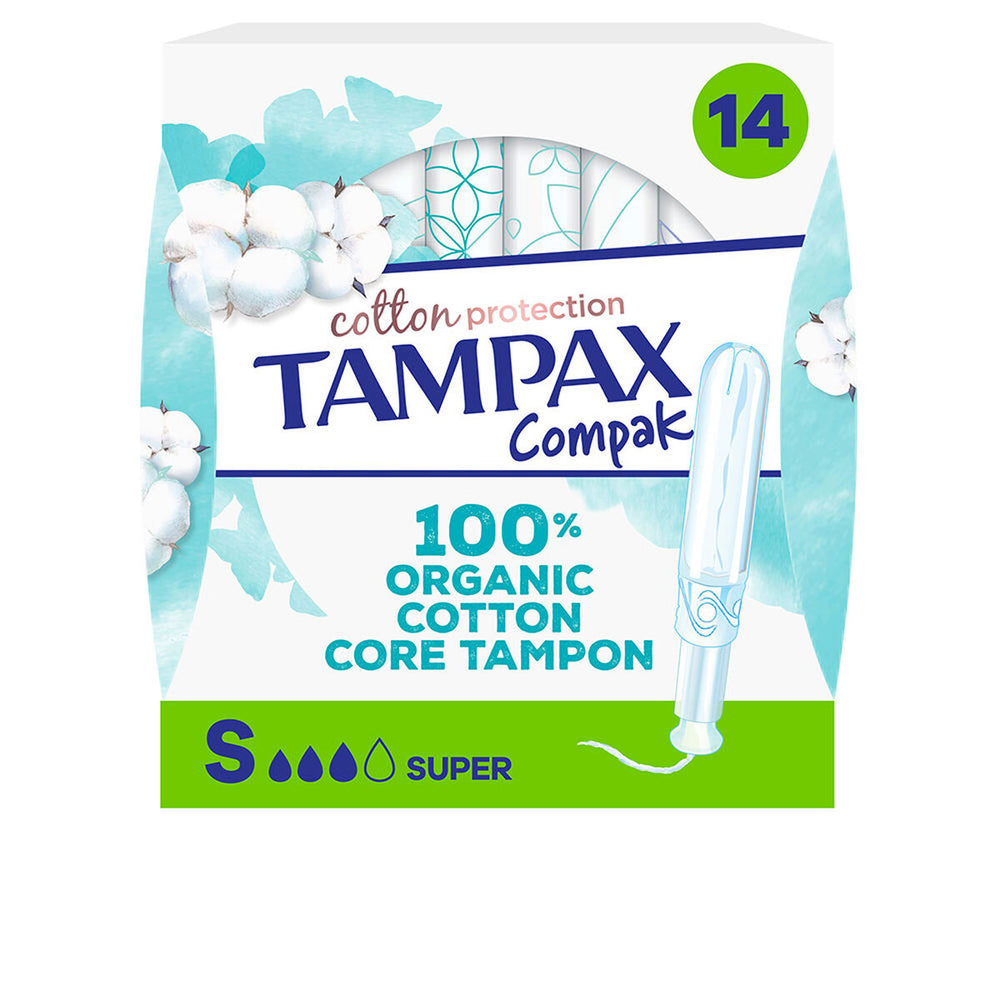 Tampax Algodón 100 Organico Tapón Super 14 U Unisex