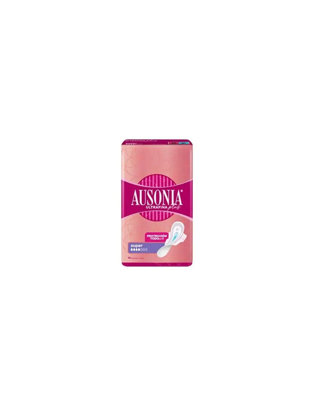 Ausonia Ultrafina Plus Compresas Super Alas 14 U