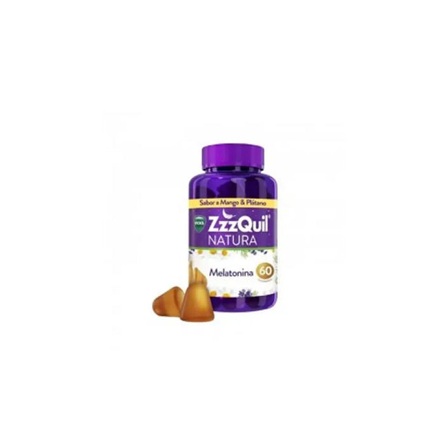 Vicks Zzzquil Natura Melatonin Mango & Banana Flavour, 60 Units