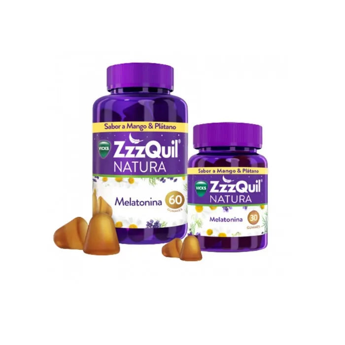 Zzzquil Natura Melatonin Mango & Banana Flavour 60+, 30 Units