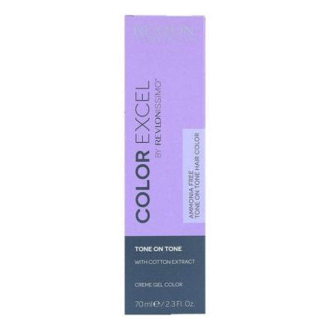 Revlon Color Excel – Permanent Hair Dye for Women, 7.34 Medium Golden Copper Blonde, 70 ml