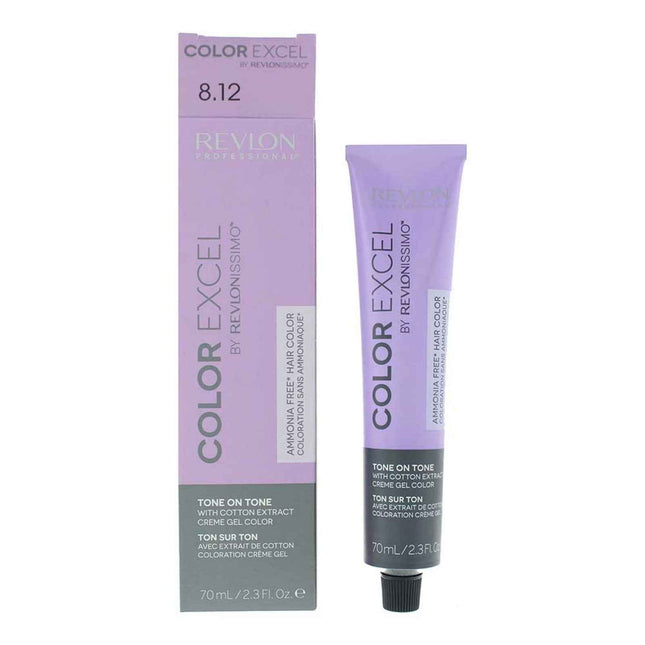 Revlon Color Excel – Semi-Permanent Hair Dye for Women, 8.12 Light Ash Iridescent Blonde, 70 ml