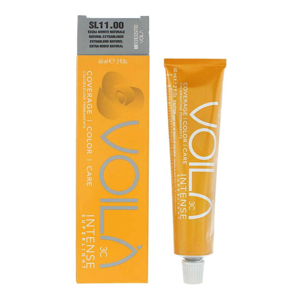 Intercosmo Voila 3C Intense Superlight – Permanent Hair Dye for Women, 11 Natural Extra Blonde, 60 ml