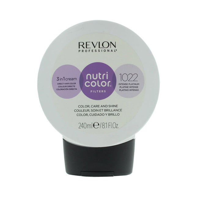 Revlon Nutri Color Filters – Hair Colouring Cream Toner for Women, 1022 Intense Platinum, 240 ml