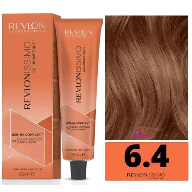 Revlon Revlonissimo Colorsmetique 6,4 Dark Blonde Copper Unisex, 60 ml