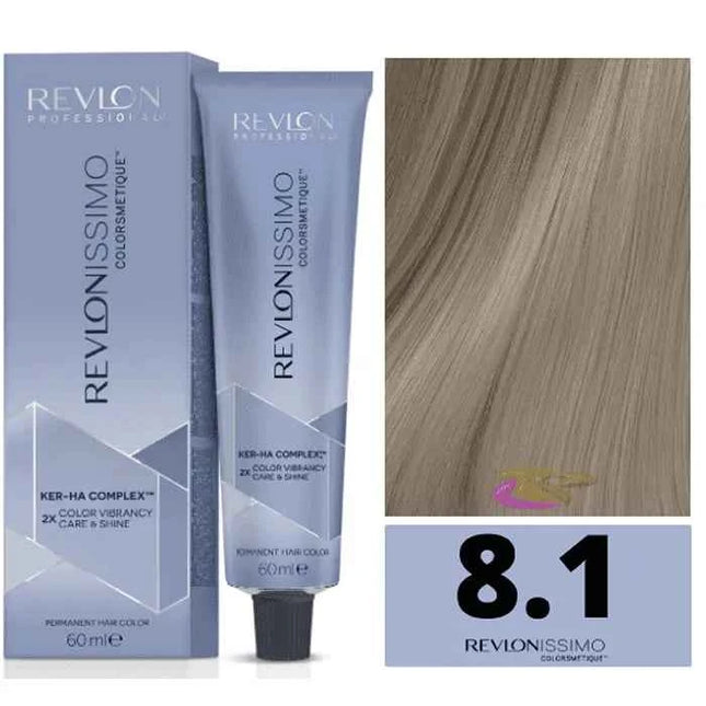 Revlon Revlonissimo Colorsmetique 8,1 Light Ash Blonde Unisex, 60 ml